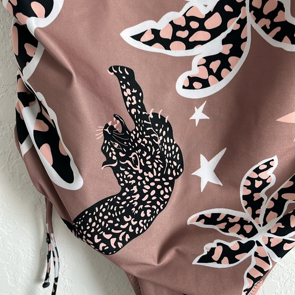 Las Sureñas Leopard Floral Print One Piece Swimsuit - Picture 5 of 8